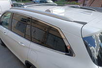 Acura MDX 2013–2020 Strešni prtljažnik (prečne palice) za integrirane strešne nosilce OEM (2 kos) Črna fotografija 7
