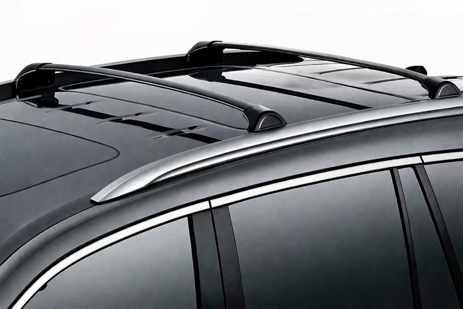 Acura MDX 2013–2020 Strešni prtljažnik (prečne palice) za integrirane strešne nosilce OEM (2 kos) Črna Image