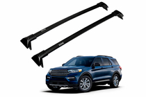 Ford Explorer 2019– Strešni prečniki za integrirane strešne letve OEM (2019-2023, 2 kos) Črna fotografija 2