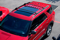 Ford Explorer 2019– Strešni prečniki za integrirane strešne letve OEM (2019-2023, 2 kos) Črna fotografija 1