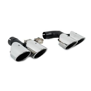 Silver izpušni zaključki v slogu X4M F98 (V1) fotografija 3