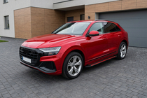 Audi Q8 2018– Bočne stopnice Maya Red (2 kos, aluminij) fotografija 1