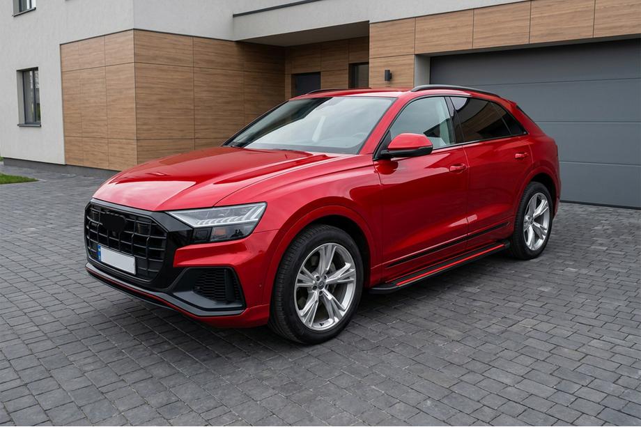 Audi Q8 2018– Bočne stopnice Maya Red (2 kos, aluminij) Image