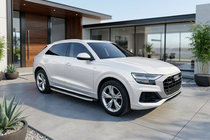 Audi Q8 2018– Bočne stopnice Maya V2 (2 kos, aluminij) fotografija 3