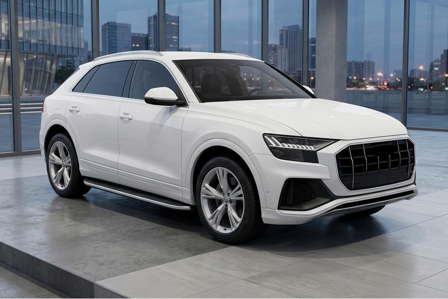 Audi Q8 2018– Stranski pragovi Tayga Grey (2 kosa, aluminij) Image