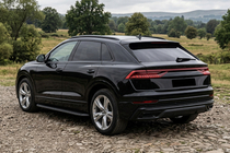 Audi Q8 2018– Stranski pragovi Tayga Black (2 kos, aluminij) fotografija 1