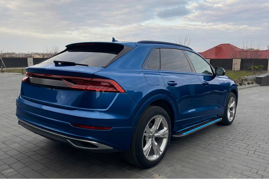 Audi Q8 2018– Bočne stopnice Maya Blue (2 kos, aluminij) Image