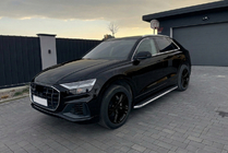 Audi Q8 2018– Stranski pragovi Maydos V1 (2 kos, aluminij ↗ nerjaveče jeklo) fotografija 1