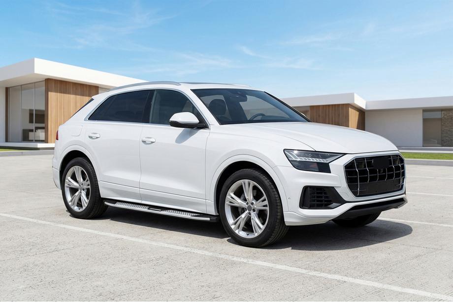 Audi Q8 2018– Mevsim Grey bočne stopnice (2 kos, aluminij) Image