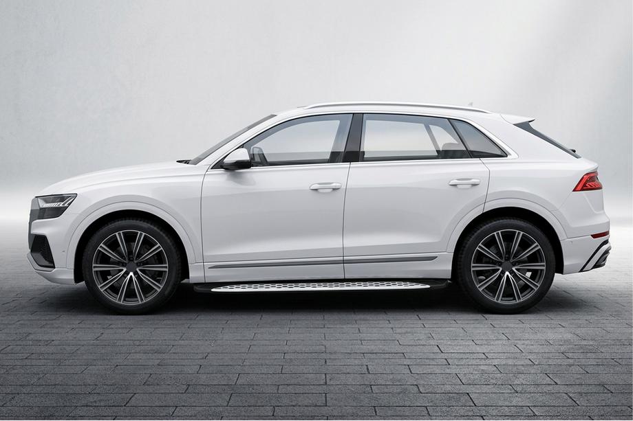 Audi Q8 2018– Stranske stopnice Shining V1 (2 kos, aluminij) Image