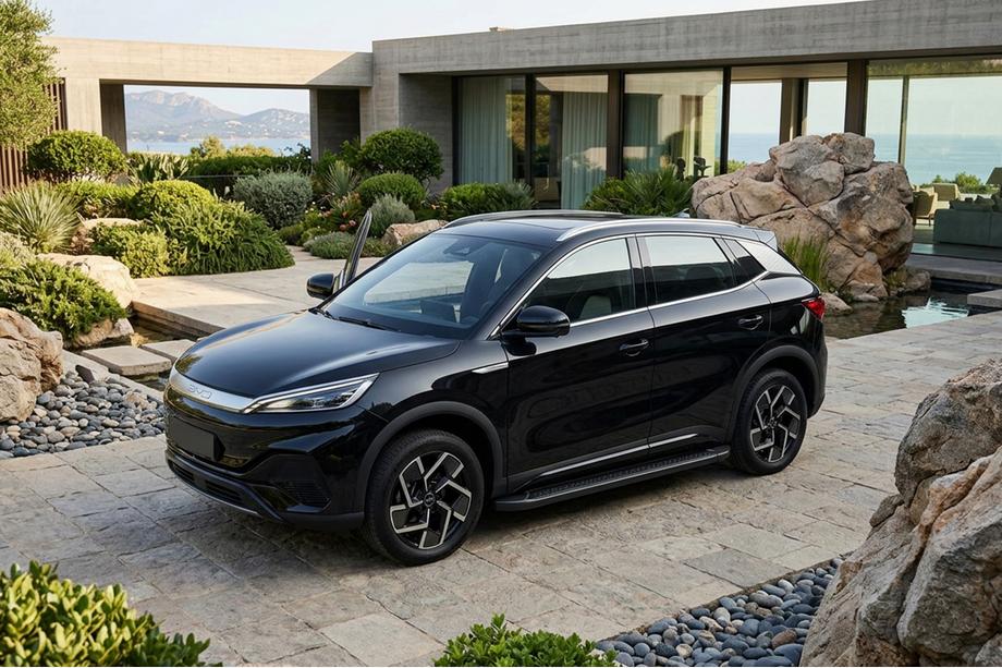 BYD Atto 3 2021– Bočne stopnice Allmond Black (2 kosa, aluminij) Image