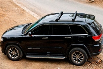 Jeep Grand Cherokee WK2 2010–2021 Strešni prtljažnik (prečne palice) za integrirane strešne nosilce OEM (2 kos) Siva fotografija 10