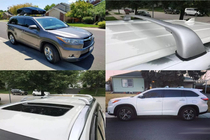 Toyota Highlander 2013–2019 Strešni prtljažnik (prečne palice) za integrirane strešne nosilce OEM (2 kos) Siva fotografija 2