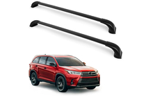 Toyota Highlander 2013–2019 Strešni prtljažnik (prečne palice) za integrirane strešne nosilce OEM (2 kos) Siva fotografija 3