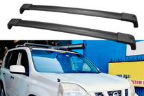 Nissan X-trail T31 2007–2014 Zaklepni OEM prečni nosilci za tovarniške pritrdilne točke (2 kosa) fotografija 3