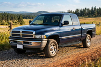 Dodge RAM (BR/BE) 1994–2002 Bočne stopnice Allmond Black (2 kosa, aluminij) fotografija 1