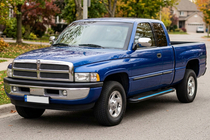 Dodge RAM (BR/BE) 1994–2002 Bočne stopnice Maya Blue (2 kos, aluminij) fotografija 1