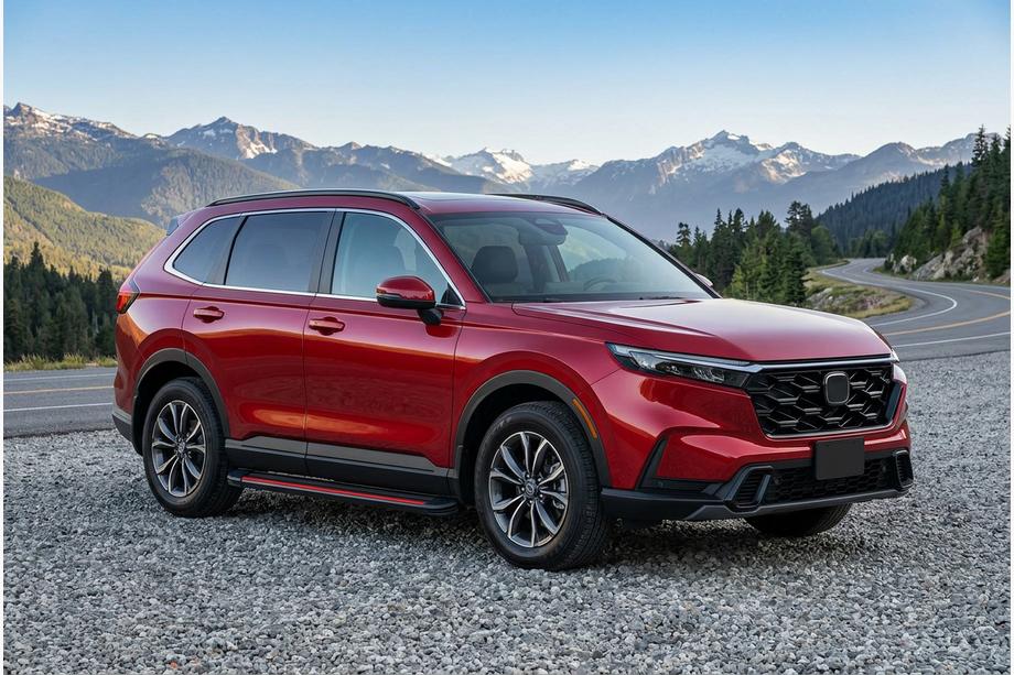 Honda CRV 2022– Bočne stopnice Maya Red (2 kos, aluminij) Fotografija 1