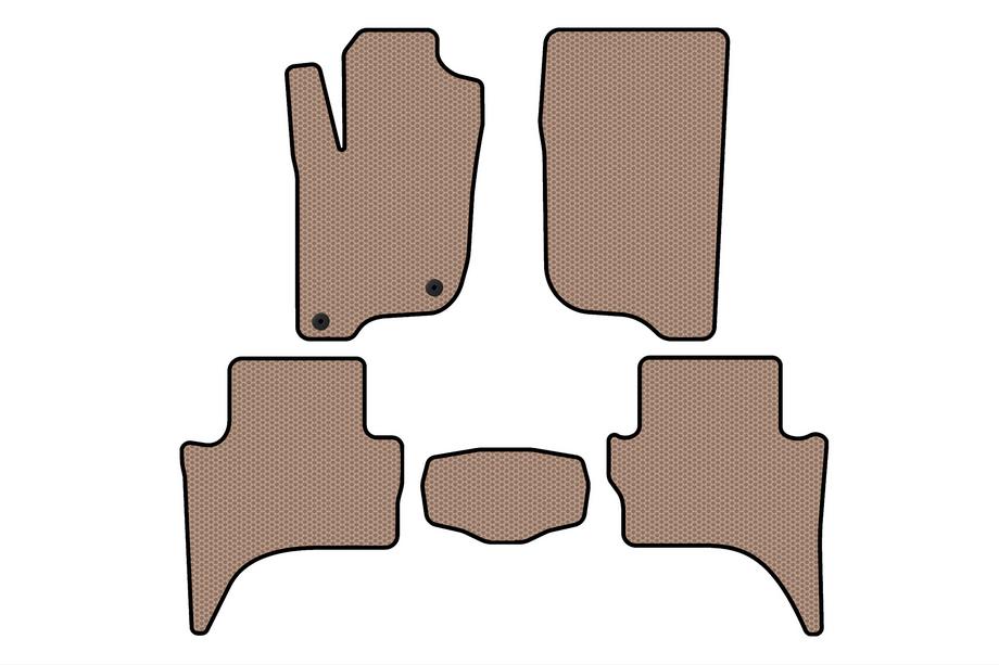 Mitsubishi L200 2015–2024 Gumijasti tepihi Carsuit (Short base, Bež) Image