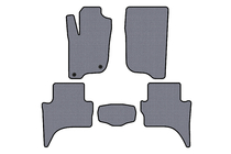 Mitsubishi L200 2015–2024 Gumijasti avto tepihi Carsuit (Short base, siva) fotografija 1