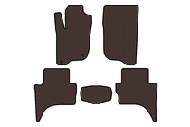 Mitsubishi L200 2015–2024 Gumijasti tepihi Carsuit (Kratka medosna razdalja, Rjava) fotografija 1