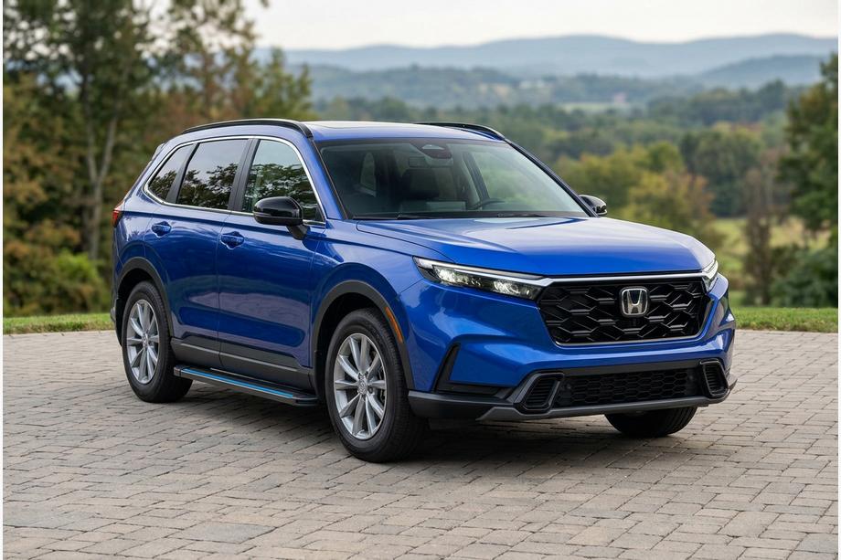 Honda CRV 2022– Bočne stopnice Maya Blue (2 kos, aluminij) Fotografija 1