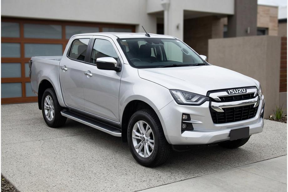 Isuzu D-Max 2019– Stranske stopnice Tayga Grey (2 kosa, aluminij) Image