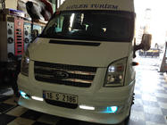 Ford Transit 2000–2014 Dodatek sprednjega odbijača (2006-2014, DRL, z mrežico) fotografija 4