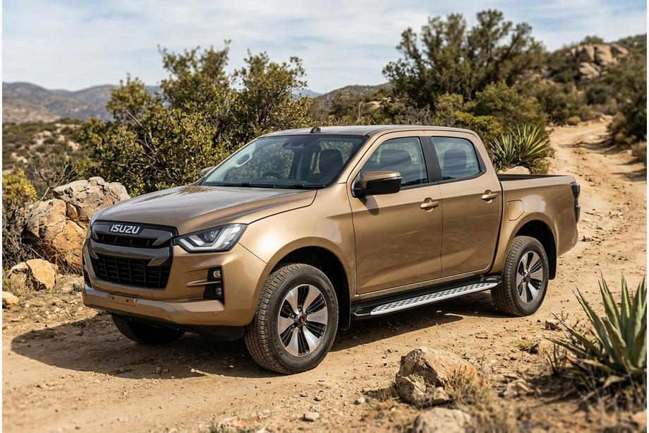 Isuzu D-Max 2019– Stranske stopnice Shining V1 (2 kos, aluminij) Image