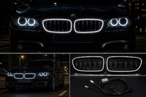 BMW serija 5 F10/F11 2010–2016 BMW ledvički maski M-look LED (črna visok sijaj) fotografija 6