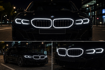 BMW serija 3 G20/G21 2018– M-Look LED ledvični rešetki (2022+, črna visok sijaj) fotografija 6