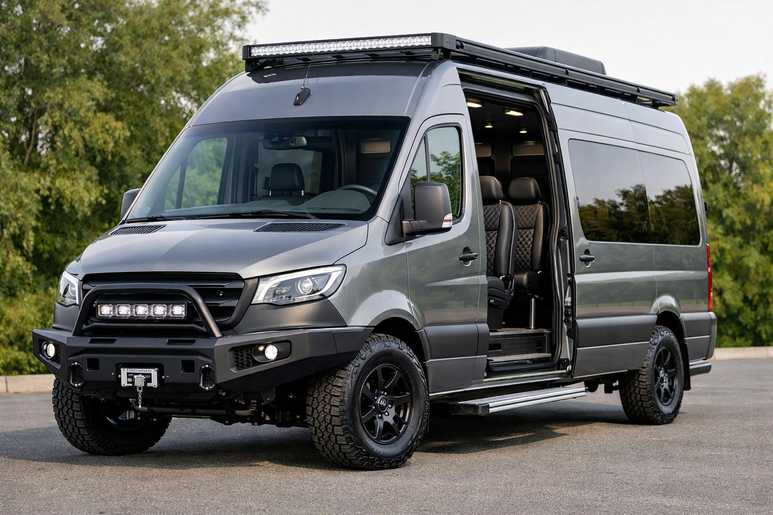 Začetna nadgradnja Mercedes Sprinter W907/W910 za potniški kombibus