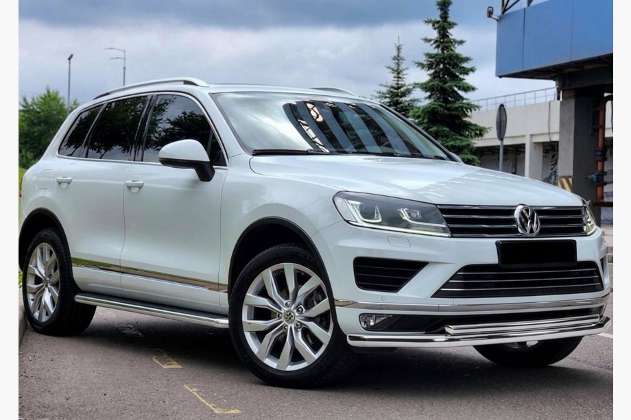 Volkswagen Touareg 2010–2018 Sprednji zaščitni lok ST014 (nerjavno jeklo) Image