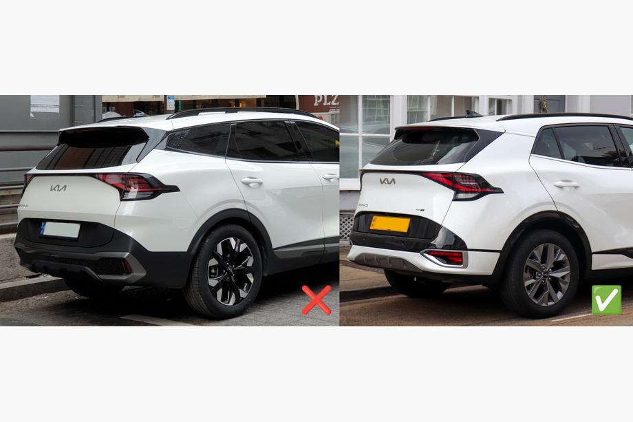 Kia Sportage 2021– Vetrni deflektorji z črno letvico Niken Luxury (za SWB, 4 kosi) Fotografija 5