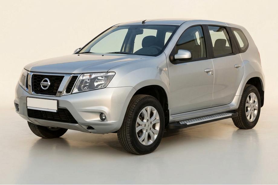 Nissan Terrano 2014– Stranske stopnice Allmond Grey (2 kosa, aluminij) Image