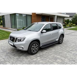 Stranski pragovi Tayga Black (2 kos, aluminij) fotografija 1