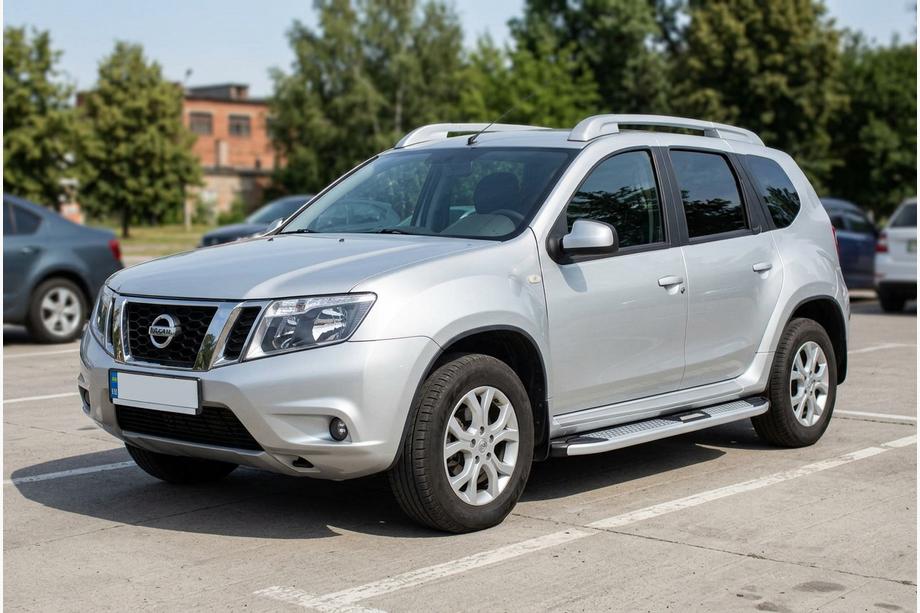 Nissan Terrano 2014– Mevsim Grey bočne stopnice (2 kos, aluminij) Image