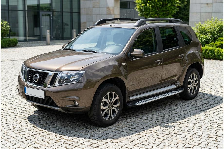 Nissan Terrano 2014– Stranske stopnice Shining V1 (2 kos, aluminij) Image