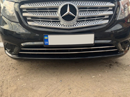 Mercedes Vito/V-razred W447 2014– Okrasne letvice za mrežo odbijača (2 kosa, nerjaveče jeklo) Vito potniški (krom) fotografija 6