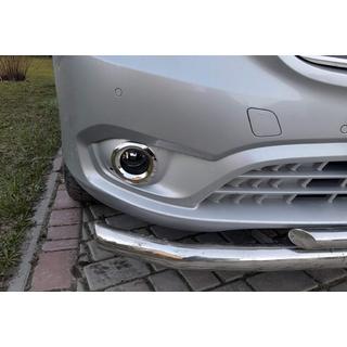 Kromirani okrasni pokrovi za meglenke (2 kos, nerjaveče jeklo)