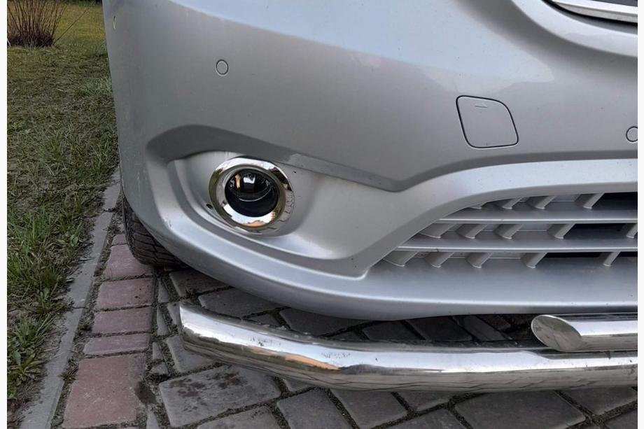 Mercedes Vito/V-razred W447 2014– Kromirani okrasni pokrovi za meglenke (2 kos, nerjaveče jeklo) Image