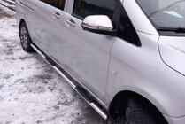 Mercedes Vito/V-razred W447 2014– Pokrovi ogledal – del ogledala (2 kosa) Carmos - turško nerjaveče jeklo fotografija 4