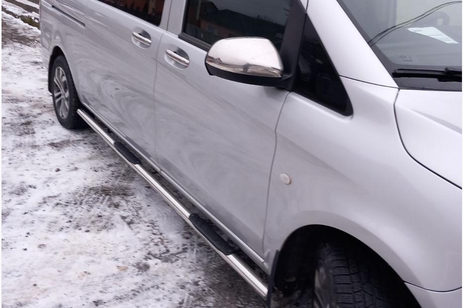 Mercedes Vito/V-razred W447 2014– Pokrovi ogledal – del ogledala (2 kosa) OmsaLine - kromirana plastika Fotografija 4