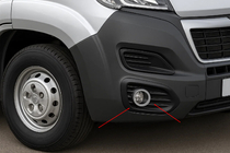 Fiat Ducato 2006–2025 Okrasne obrobe meglenk (4 kosi, nerjaveče jeklo) fotografija 1