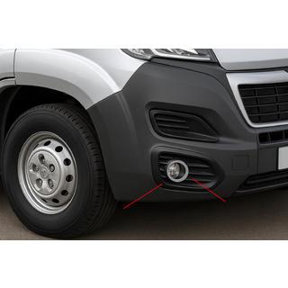 Okrasne obrobe meglenk (4 kosi, nerjaveče jeklo) Fiat Ducato 2006–2025 fotografija 1