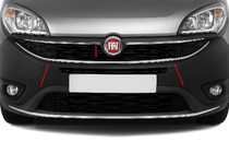 Fiat Doblo II 2010–2022 Okrasna obroba okoli spodnje maske (2015↗, nerjaveče jeklo) fotografija 1