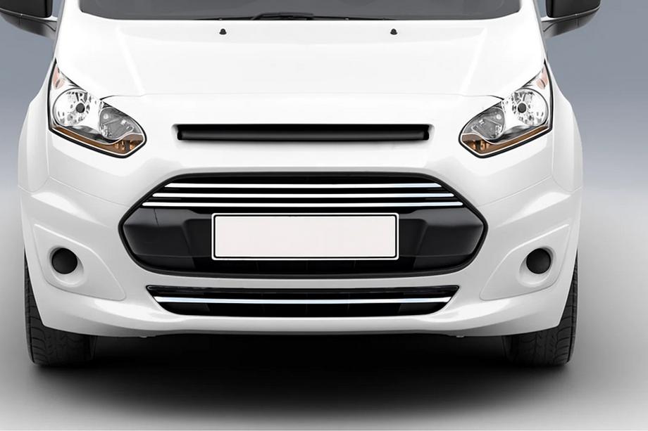 Ford Connect 2014–2021 Okrasne letvice za sprednji odbijač in masko (4 kosi, nerjavno jeklo) Fotografija 1