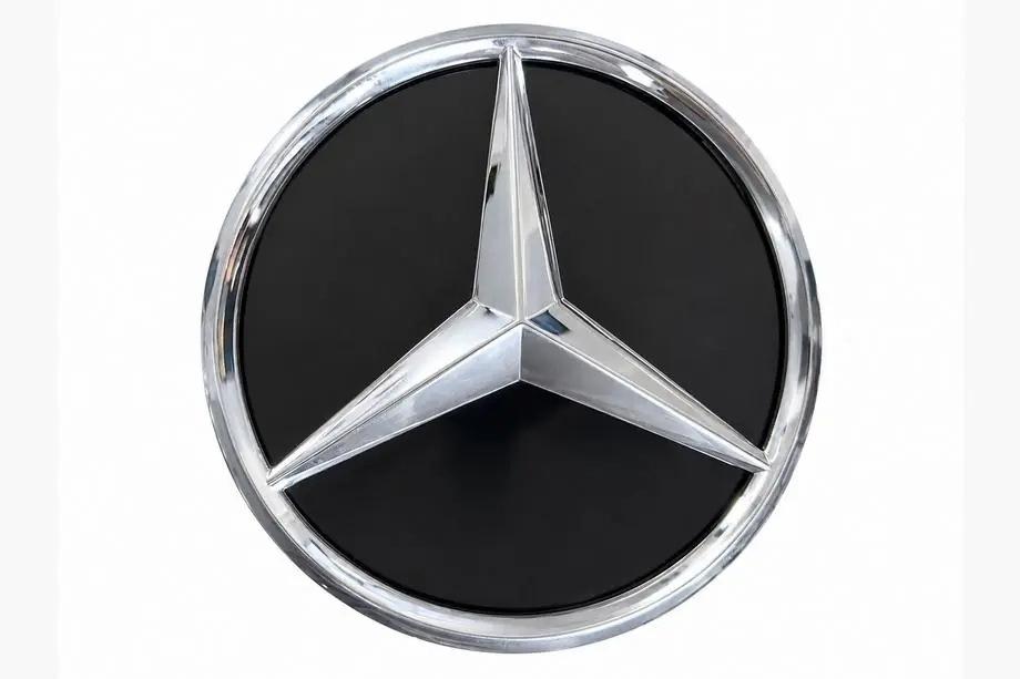 Mercedes ML W164 2005–2011 B-izbira Sprednji emblem s sijajnim ohišjem (18,4 cm) Fotografija 2
