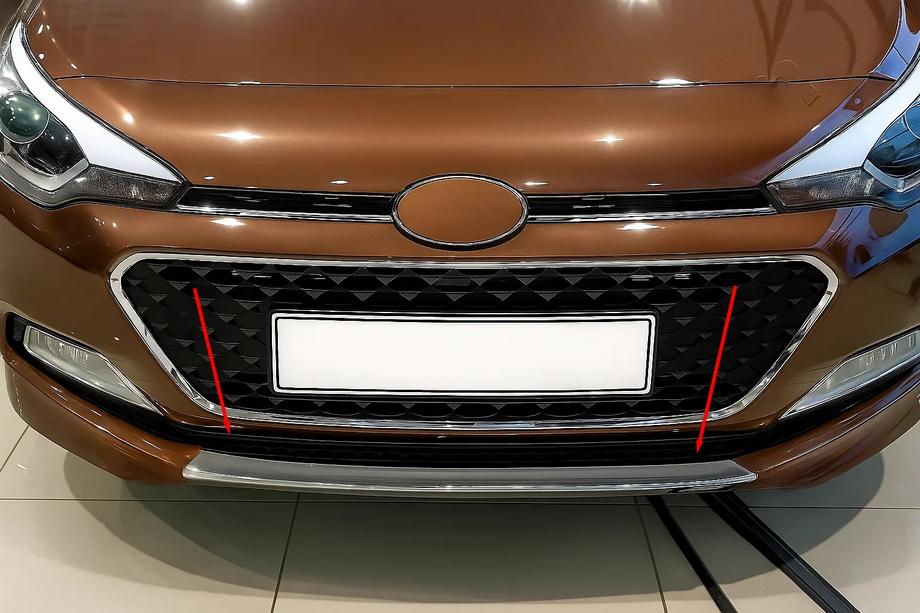 Hyundai I-20 2014–2020 Nerjaveča obloga rešetke odbijača 2014-2018 Image
