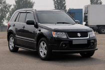 Suzuki Grand Vitara 2005–2017 Sprednja zaščitna cev ST008 Black (nerjavno jeklo) fotografija 3
